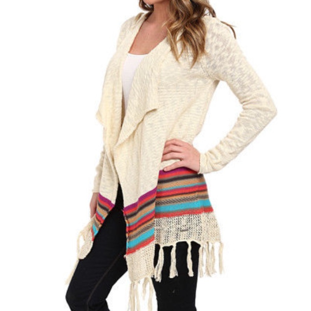 RIP CURL beach wood Boho Surf Gypsy beach sweater